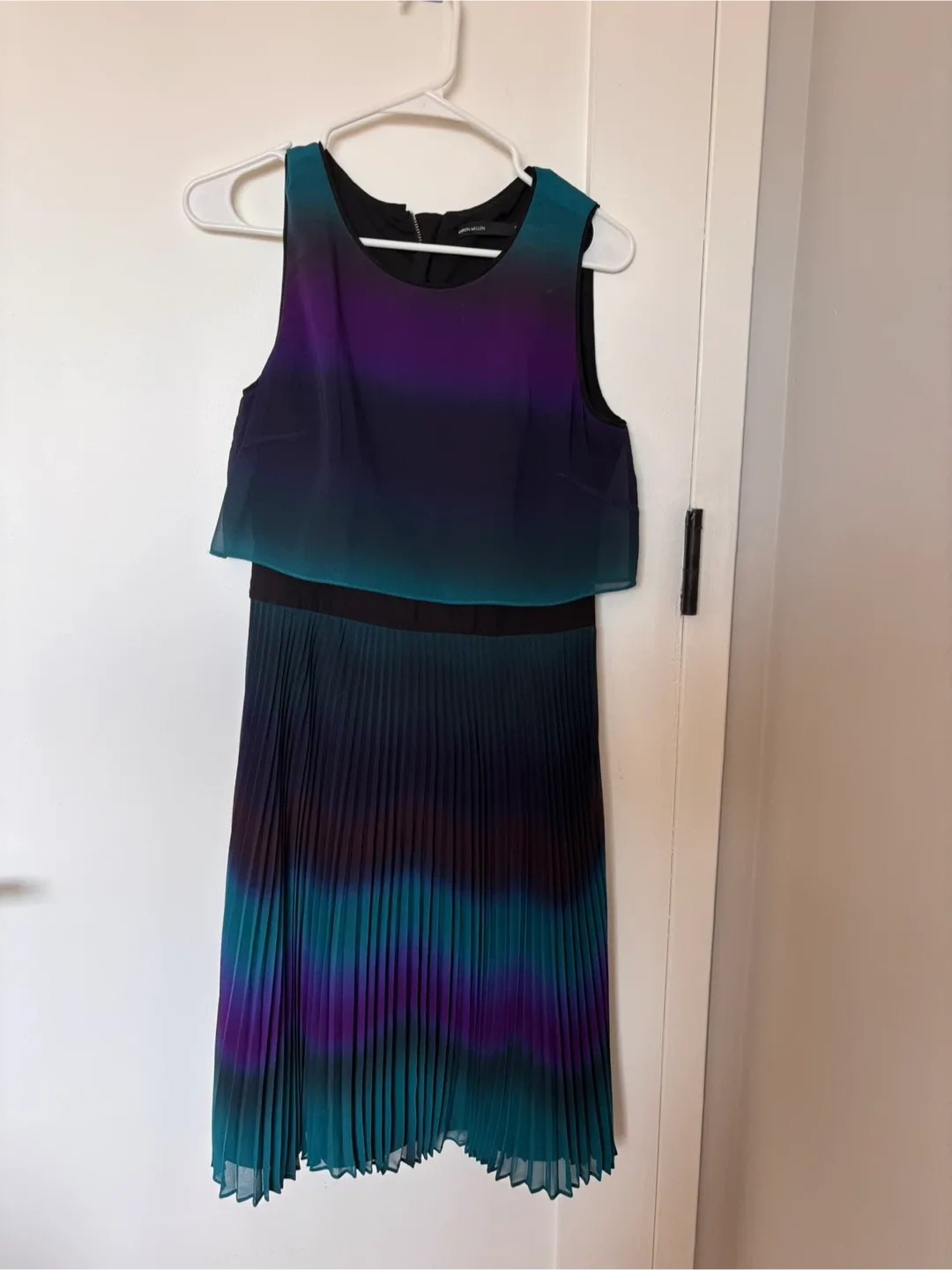 Karen Millen- Designer Ombre Pleated Dress image indicator(2)