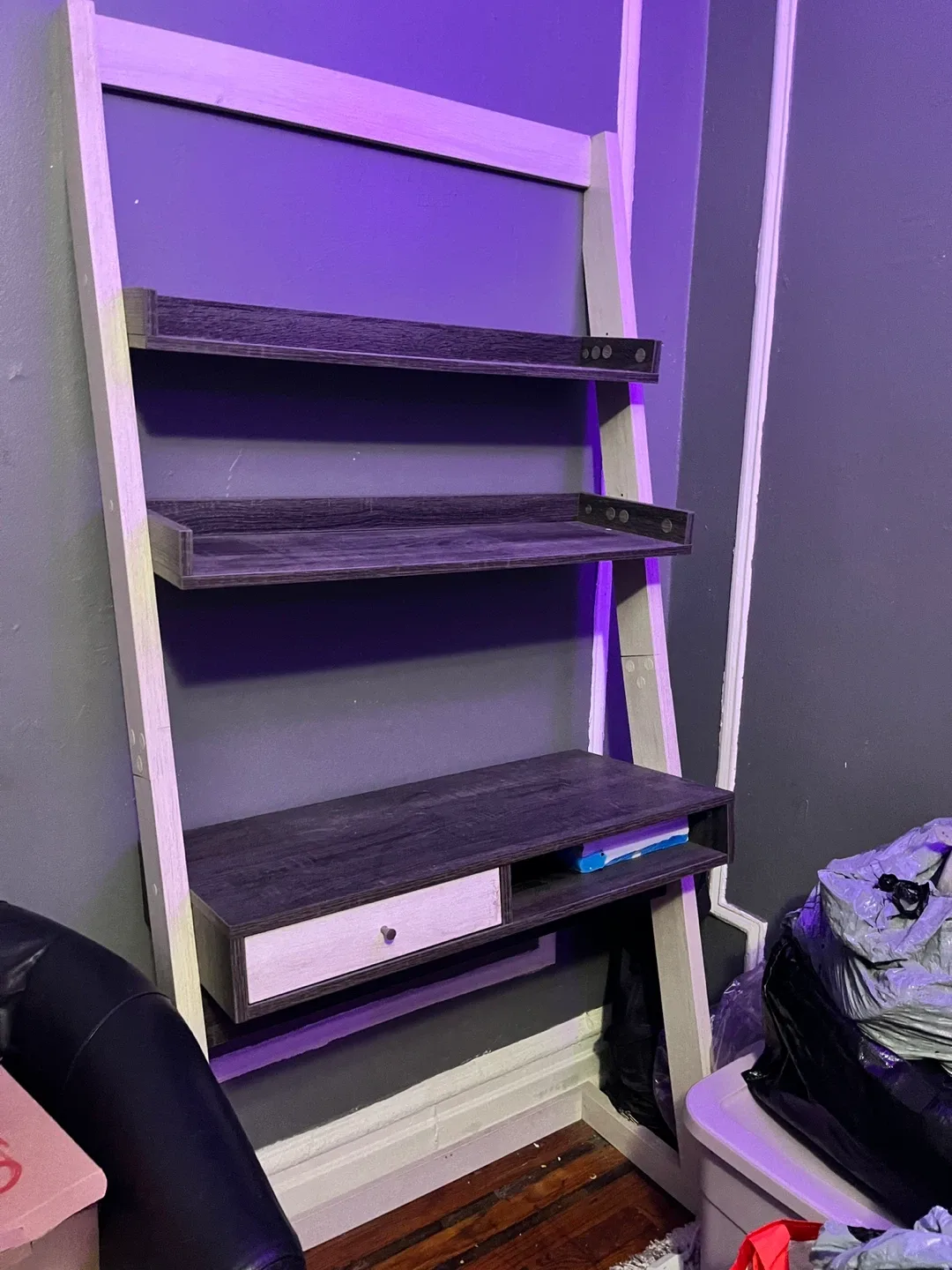 Ladder Shelf Desk with Shelves image indicator(5)