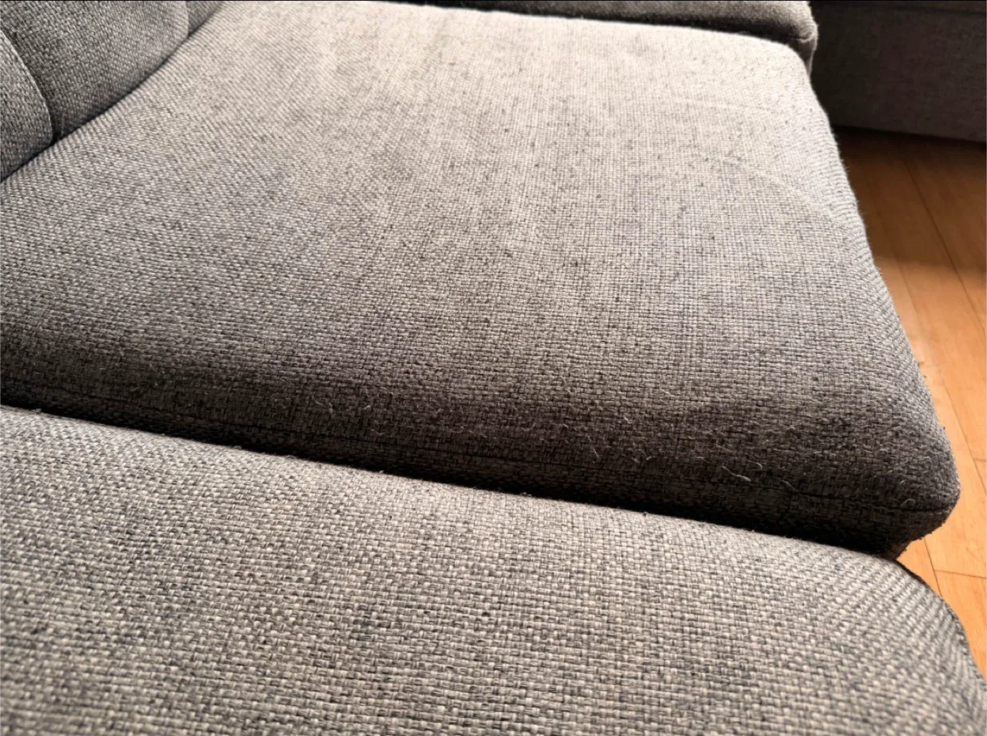 (ASK ME ABOUT DELIVERY) Charcoal Grey Sectional Couch image indicator(6)