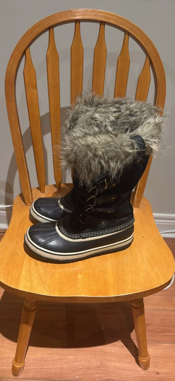 Sorel Winter Boots, Black with Faux Fur image indicator(2)