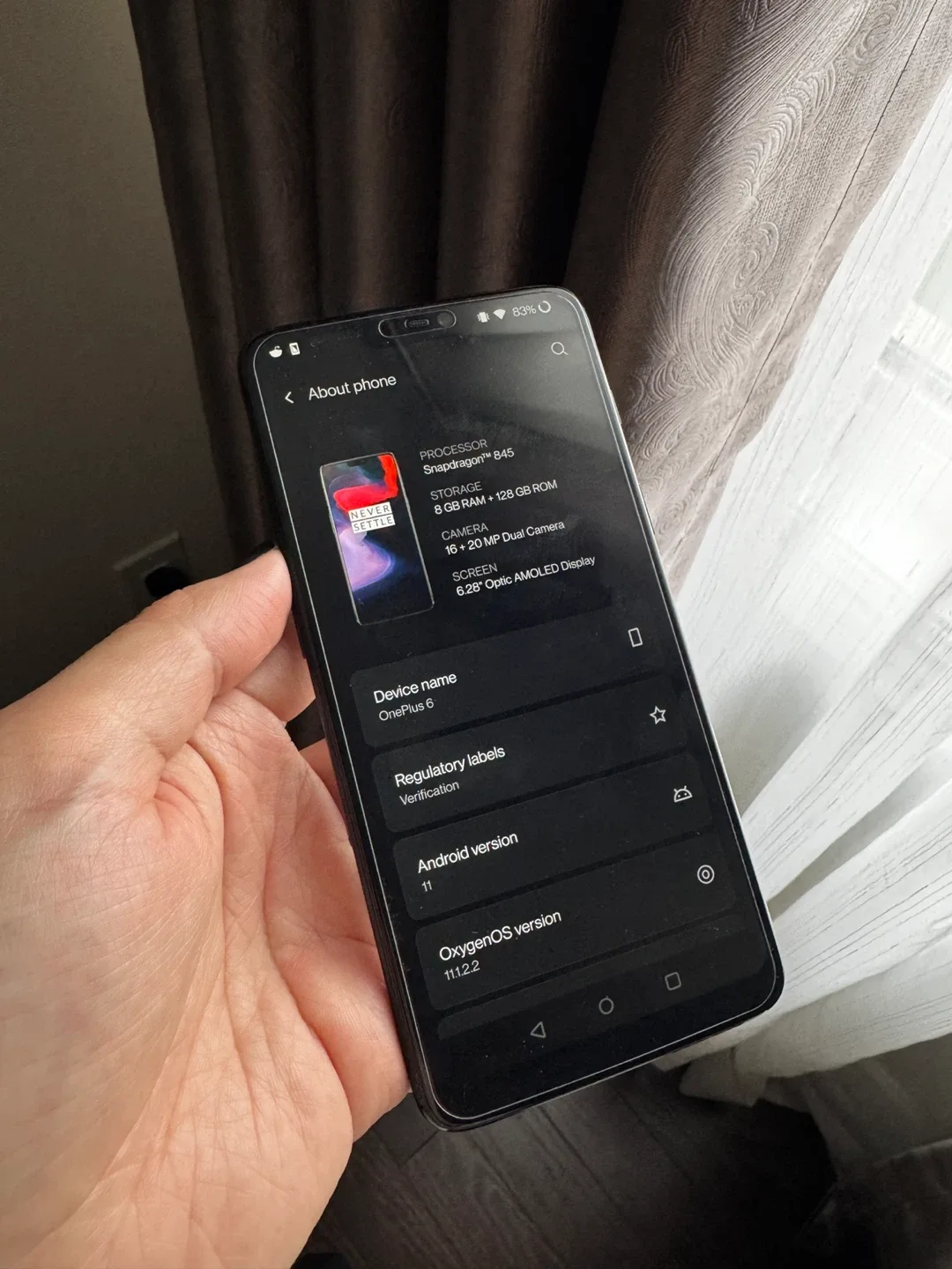 OnePlus 6 - 128GB Storage