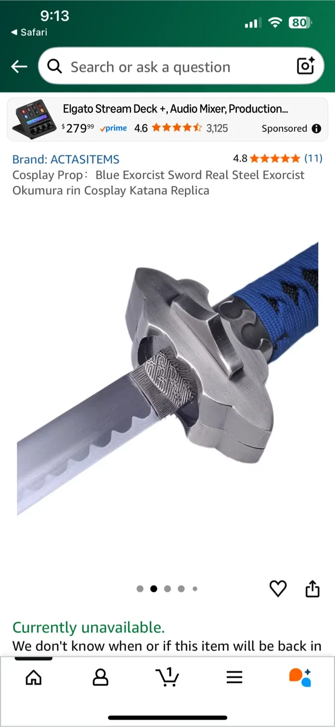 Several brand new in box cosplay kantana sword image indicator(5)