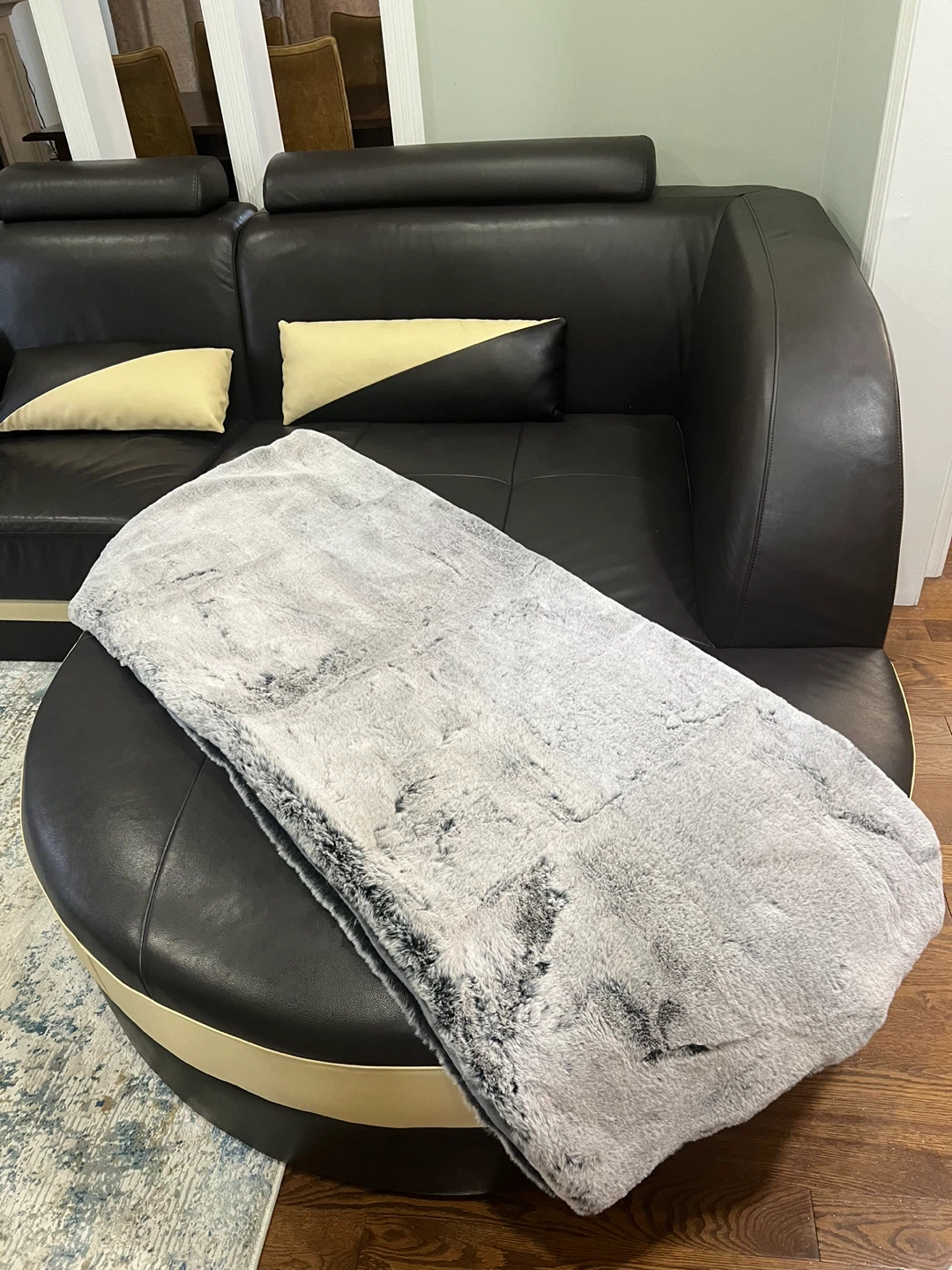 West Elm Faux Fur Throw - 47" x 60"