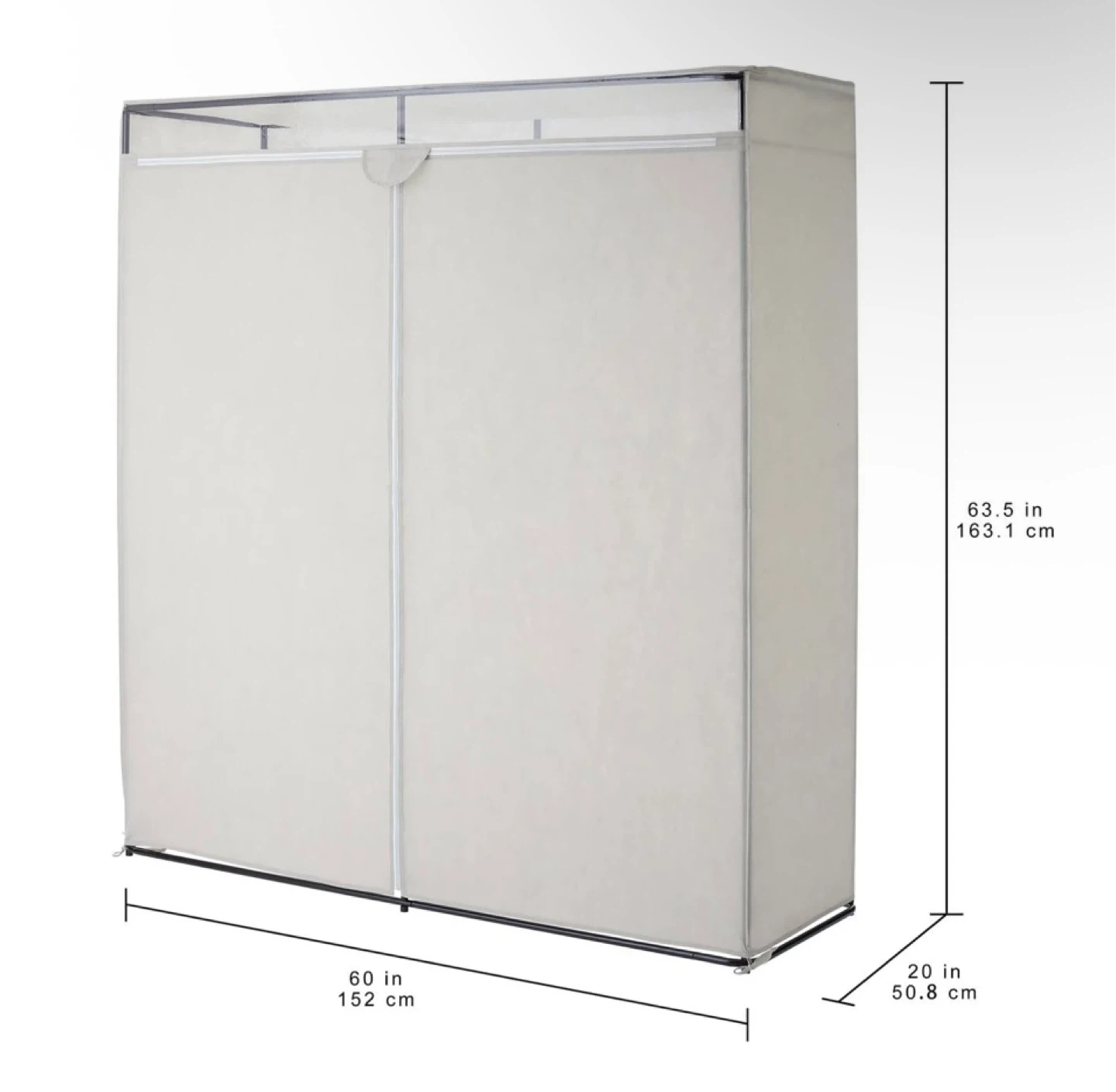 Portable Closet Organizer Wardrobe - Black Frame