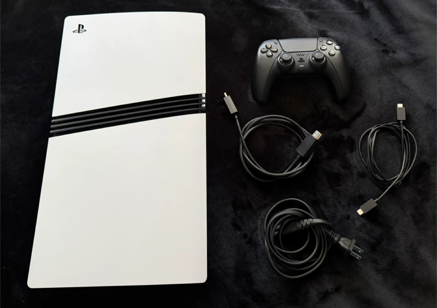 PlayStation 5 Pro Console with Controller & Cables