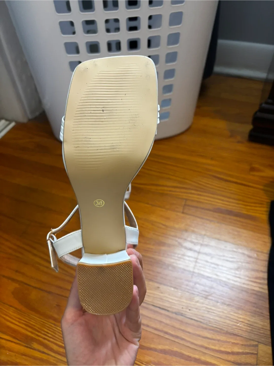 White Block Heel - Size 8 image indicator(4)