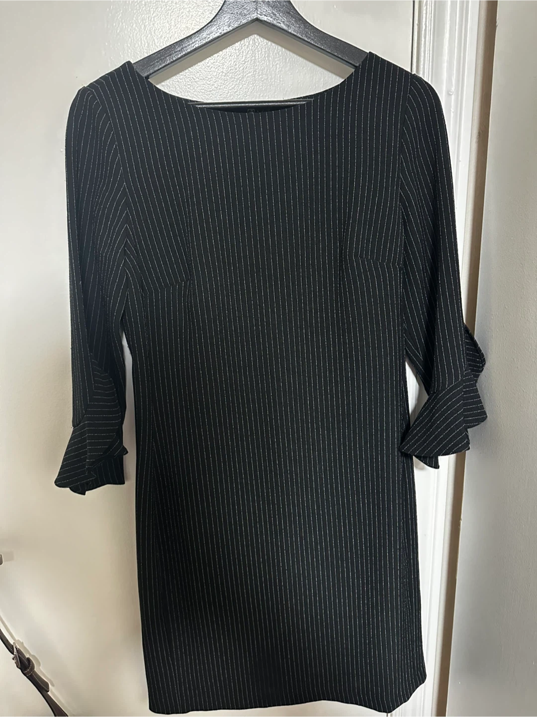 Karl Lagerfeld Paris Black Pinstripe Dress - Size 6