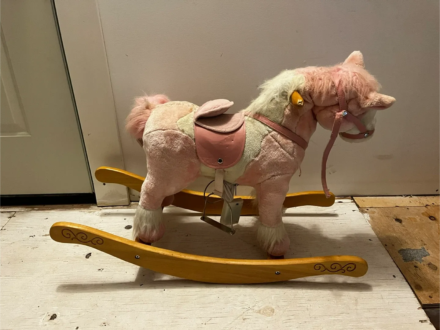 Pink Plush Rocking Horse image indicator(2)