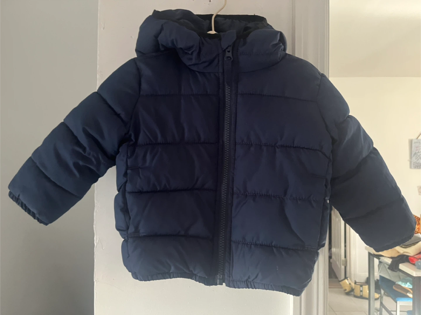 Navy Blue Puffer Jacket