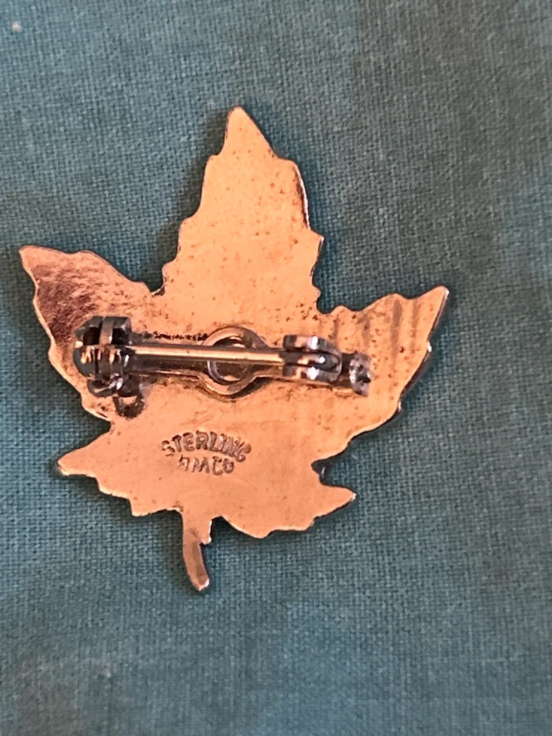 Vintage BM Co Sterling Silver Newfoundland Maple Leaf Pin image indicator(5)
