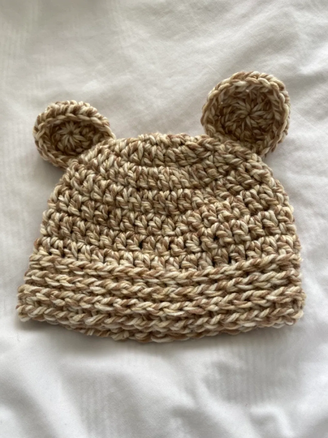 Handmade Crochet Bear Beanie