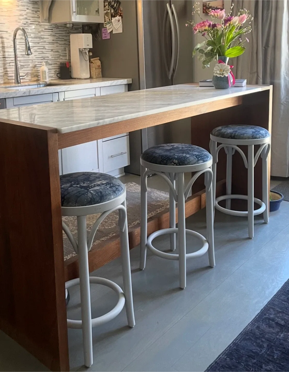 Set of 3 Authentic Ton Era Counter Stools thumbnail