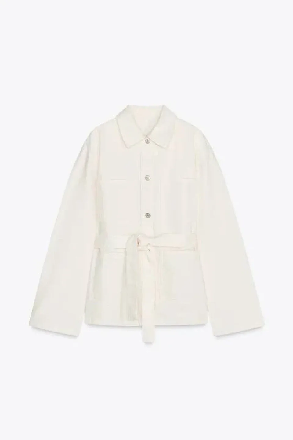 Denim jacket with belt ZARA, XXL(good for XL) image indicator(2)