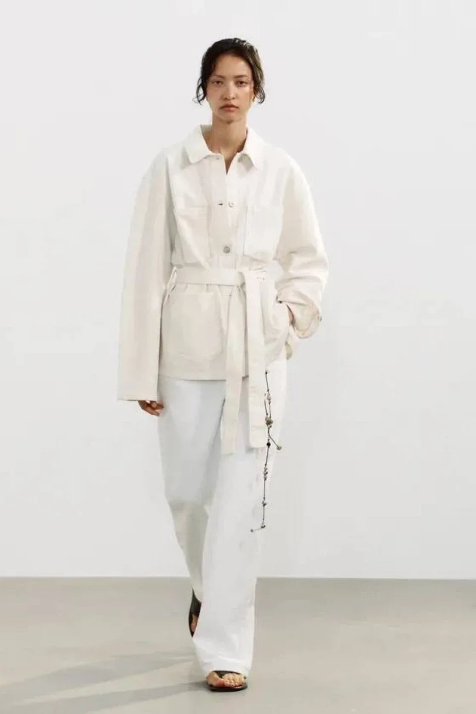 Denim jacket with belt ZARA, XXL(good for XL) image indicator(7)