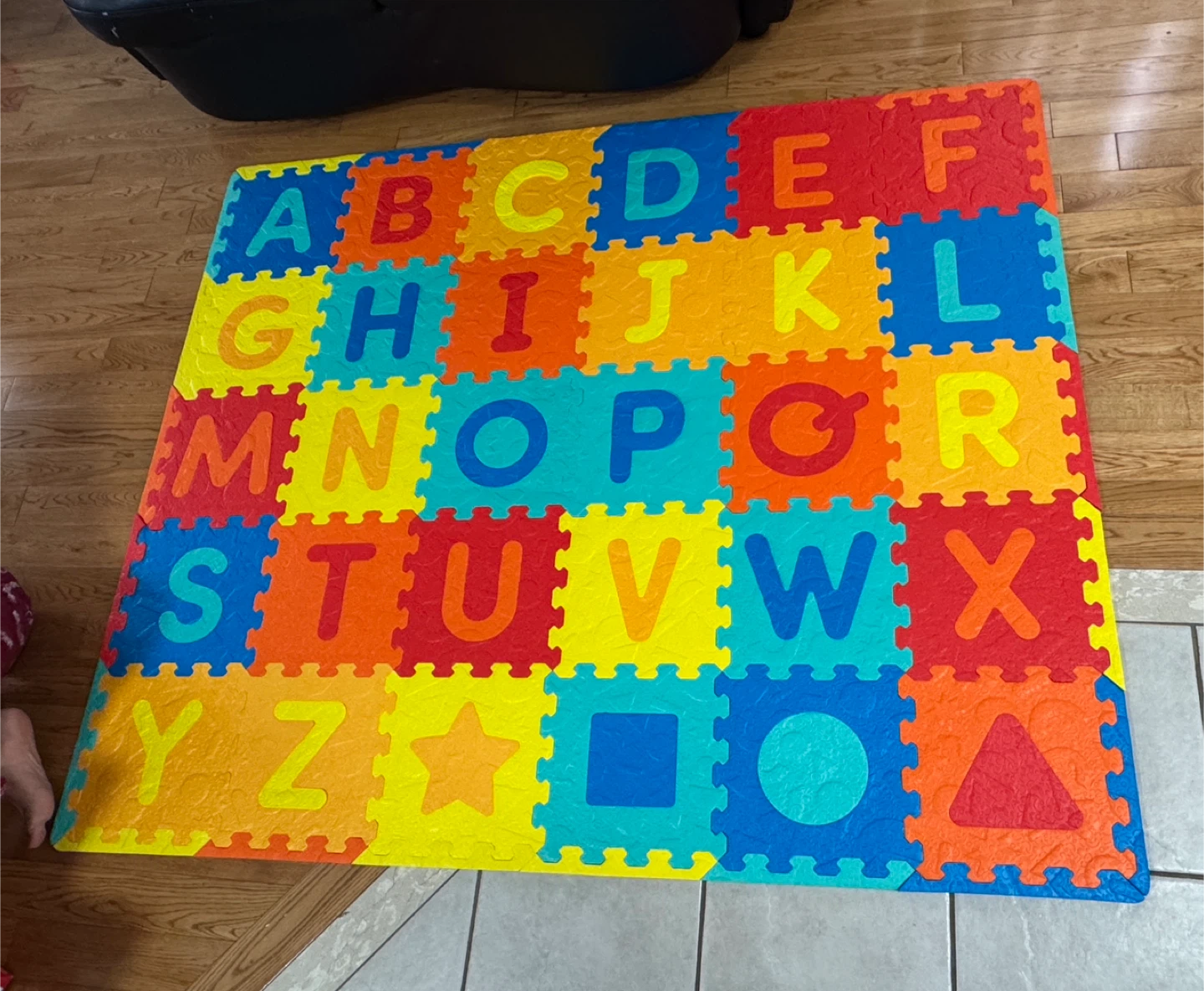 Alphabet & Shapes Play Mat for kids