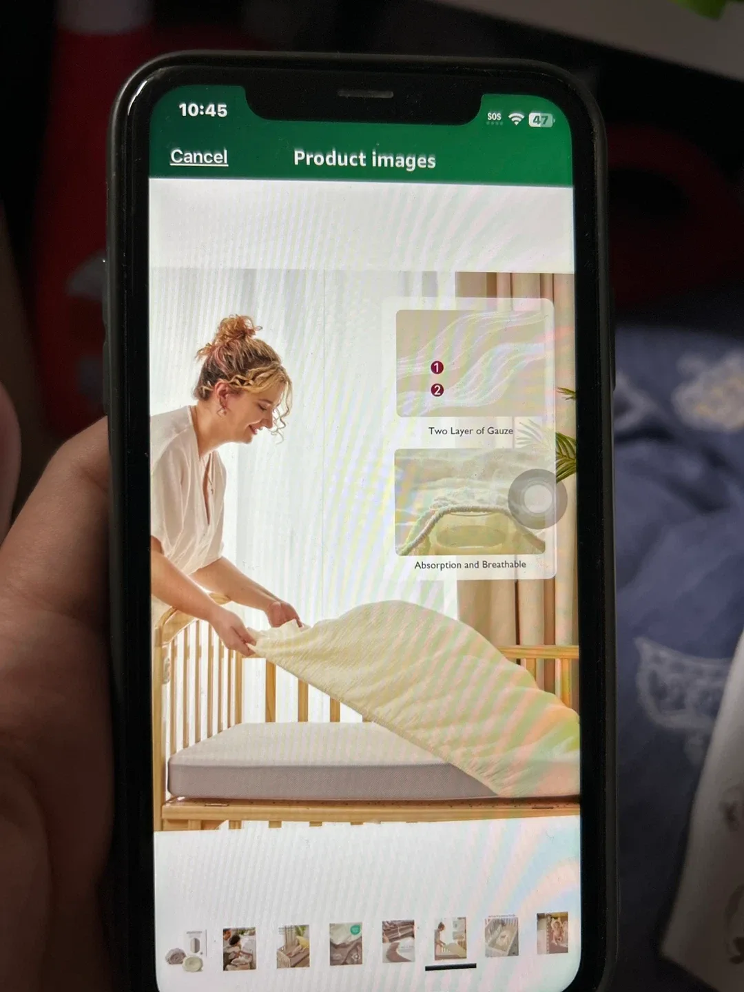 Lulu Moon Muslin Bassinet Sheets - Soft Cozy Trendy image indicator(2)