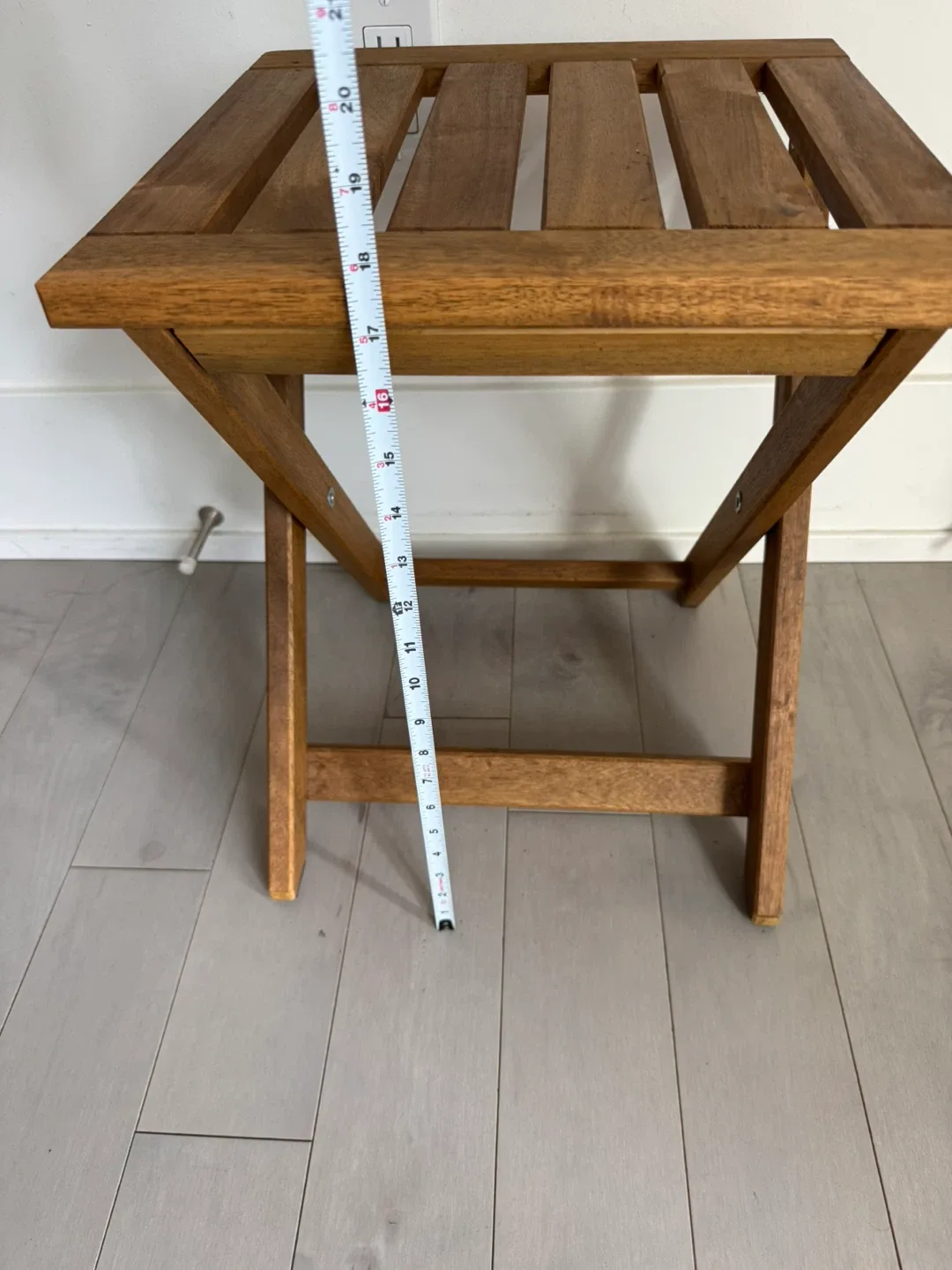 MOVING OUT SALE! IKEA NÄMMARÖ Folding Stool - Wood image indicator(4)