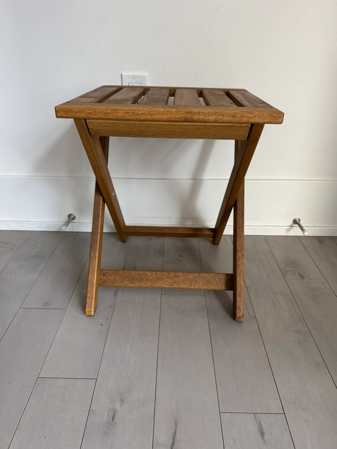 MOVING OUT SALE! IKEA NÄMMARÖ Folding Stool - Wood - photo 2