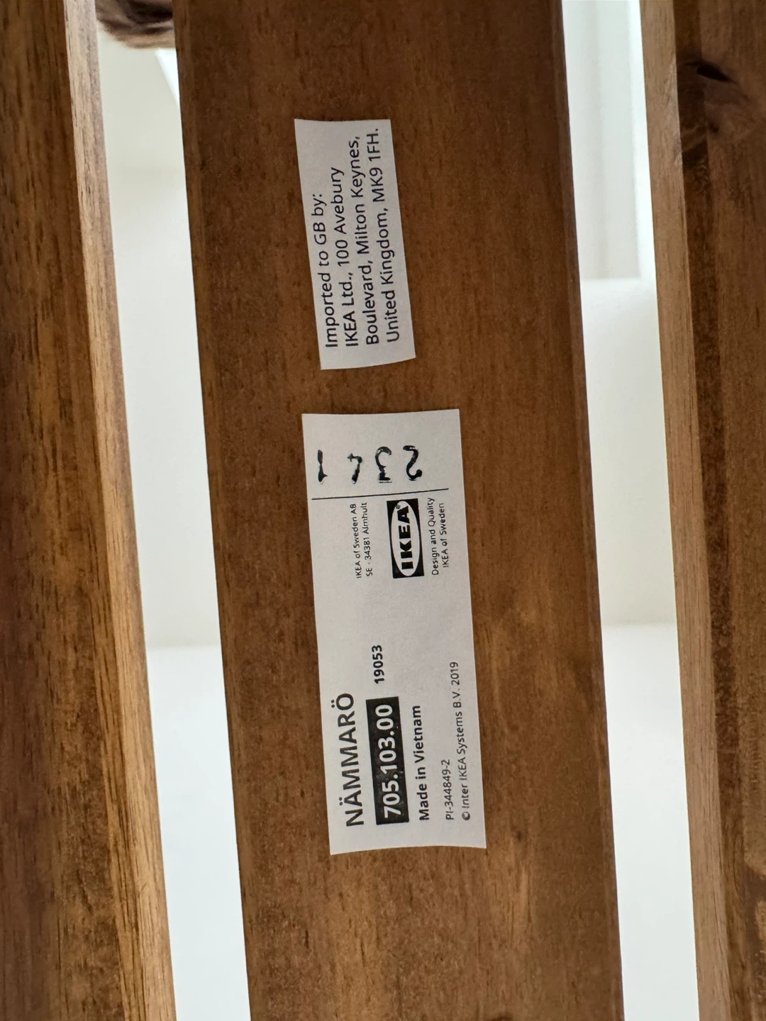 MOVING OUT SALE! IKEA NÄMMARÖ Folding Stool - Wood - photo 3
