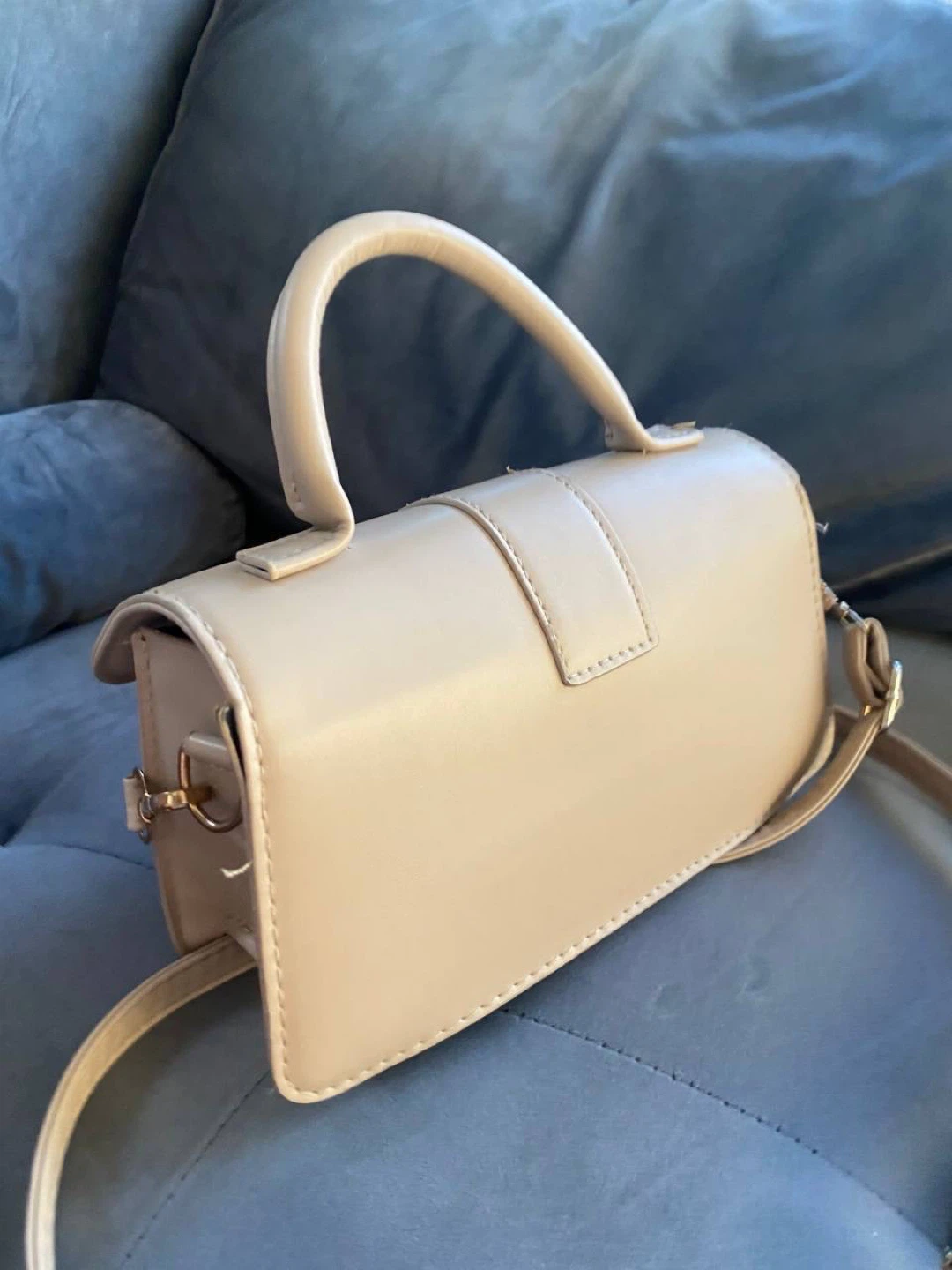 Beige Handle Crossbody Bag - photo 3