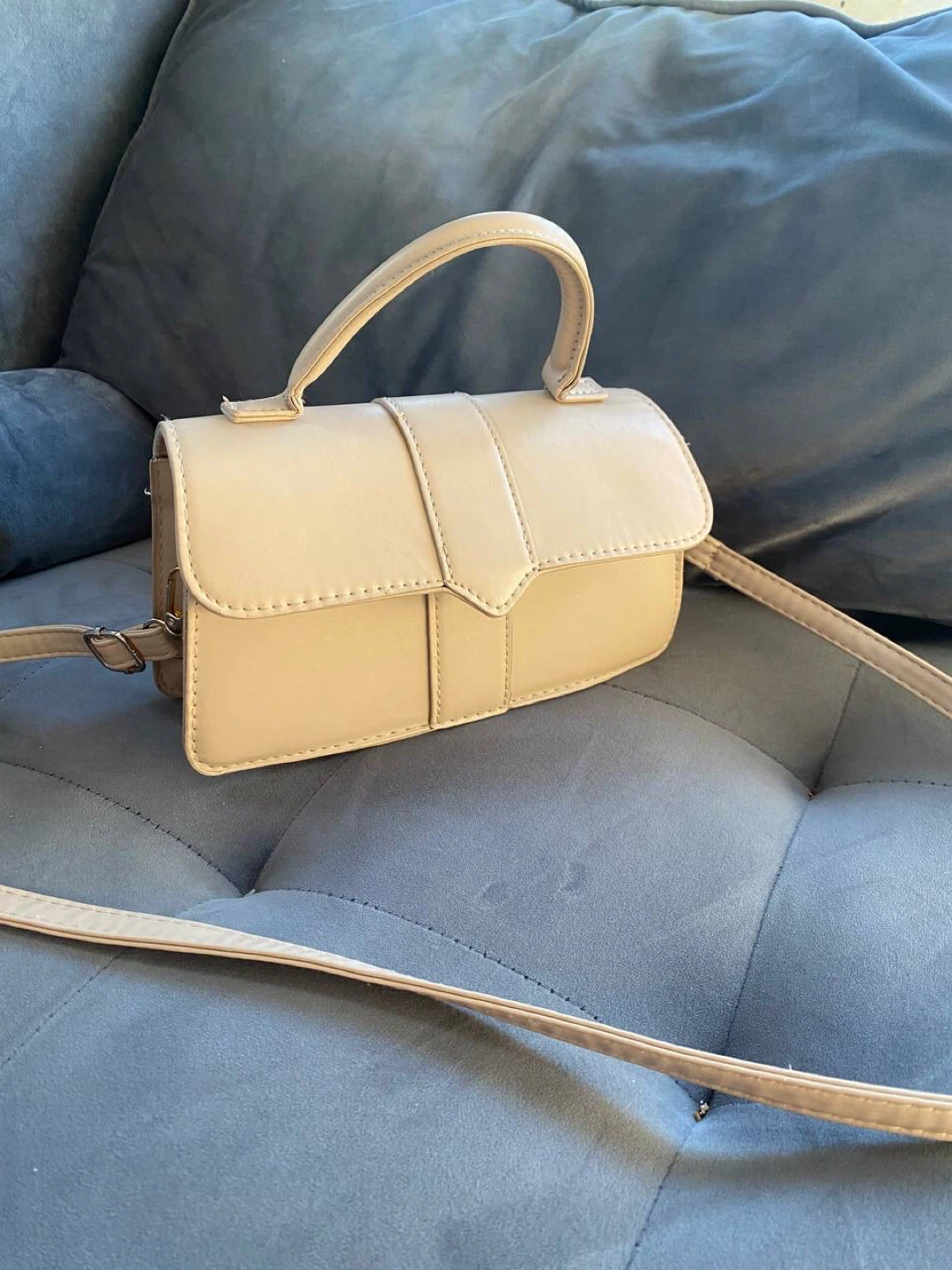 Beige Handle Crossbody Bag - photo 4