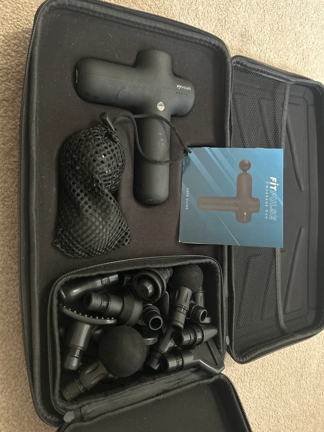 FitPulse Massage Gun w/ Case & Attachments image indicator(2)