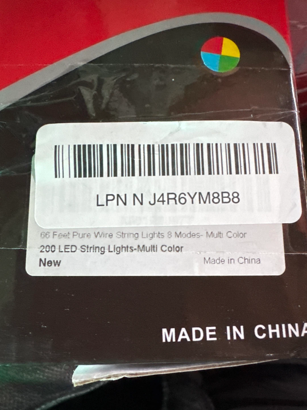 New 66 Feet 200 LED String Lights - Multi Color - photo 3