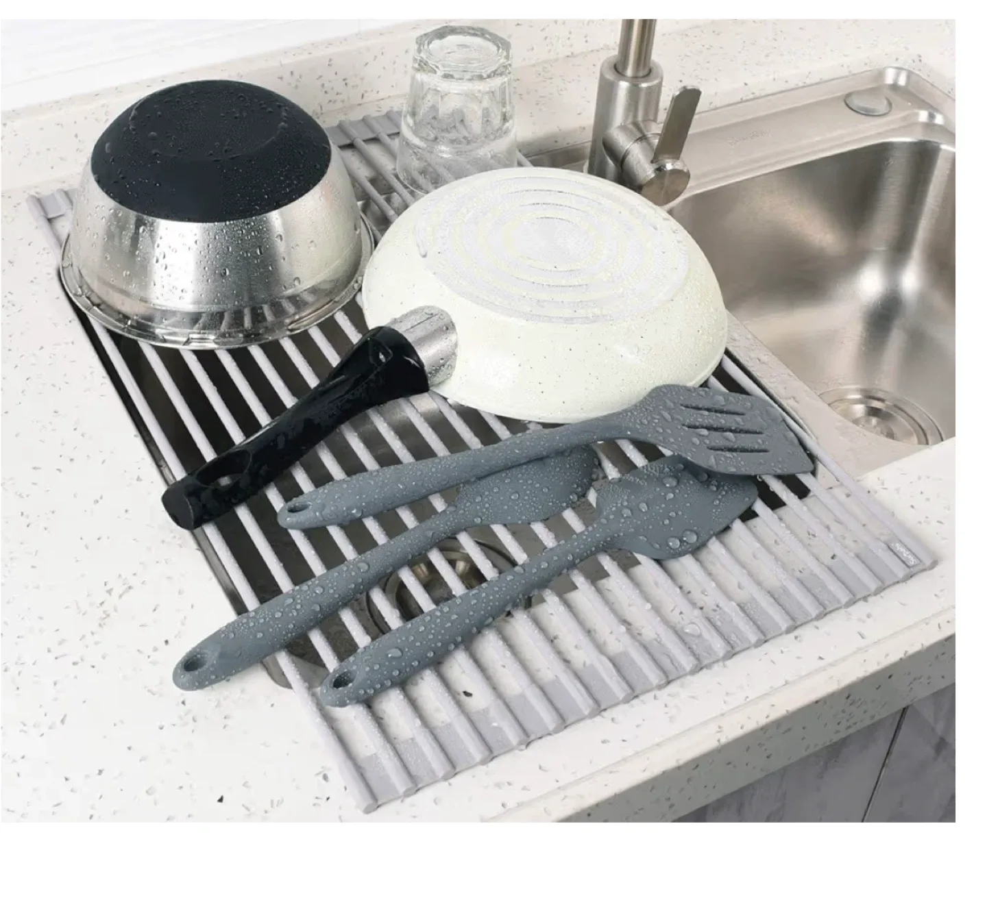 Surpahs Over The Sink Roll-Up Dish Drying Rack, New in Box!