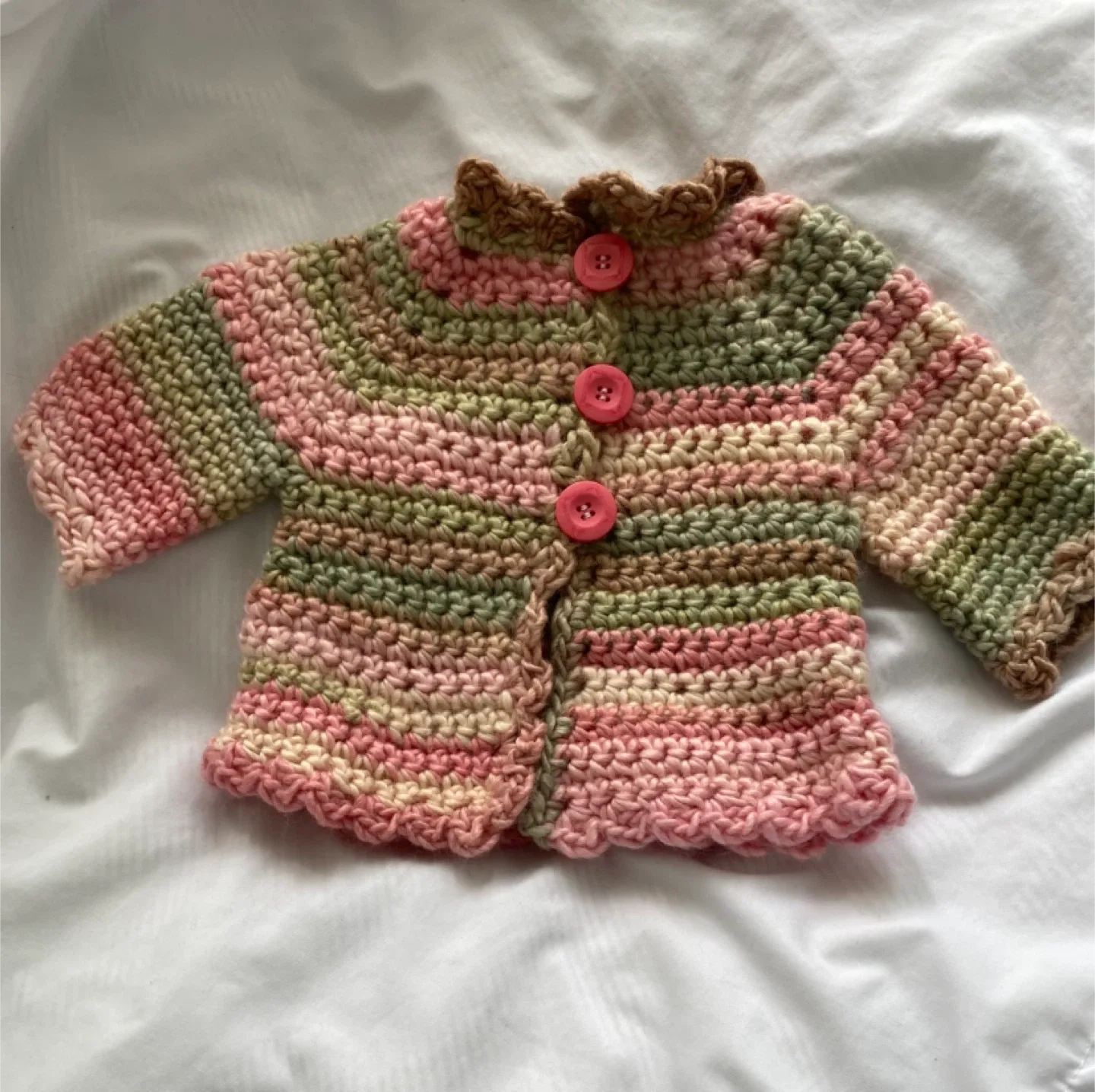 Handmade Crochet Baby Sweater
