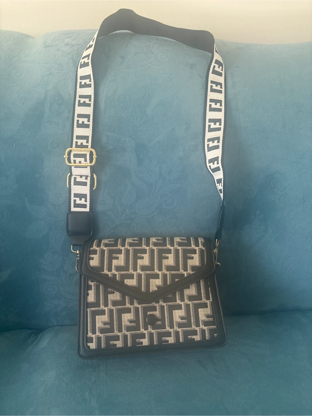 Fendi-Inspired Shoulder Bag