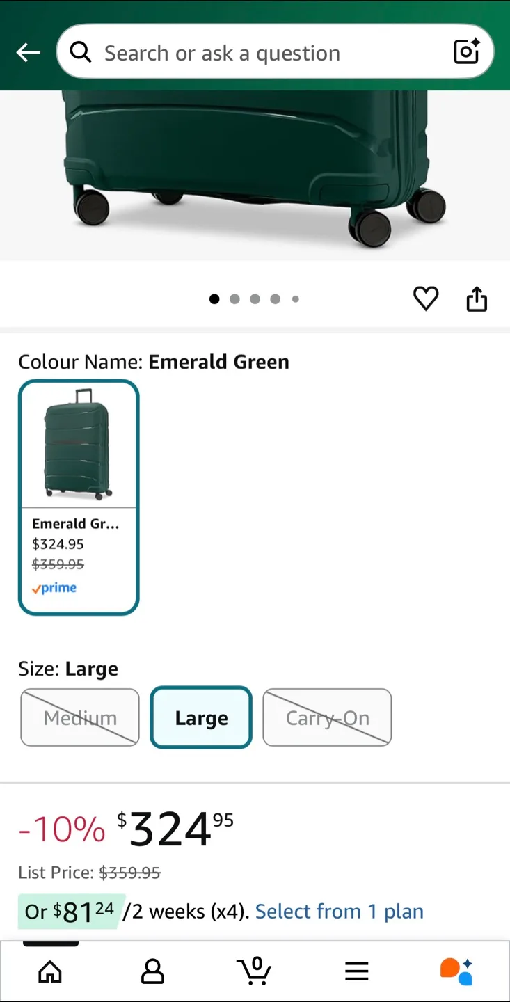 Samsonite Outline Pro Spinner Large - Emerald Green image indicator(4)