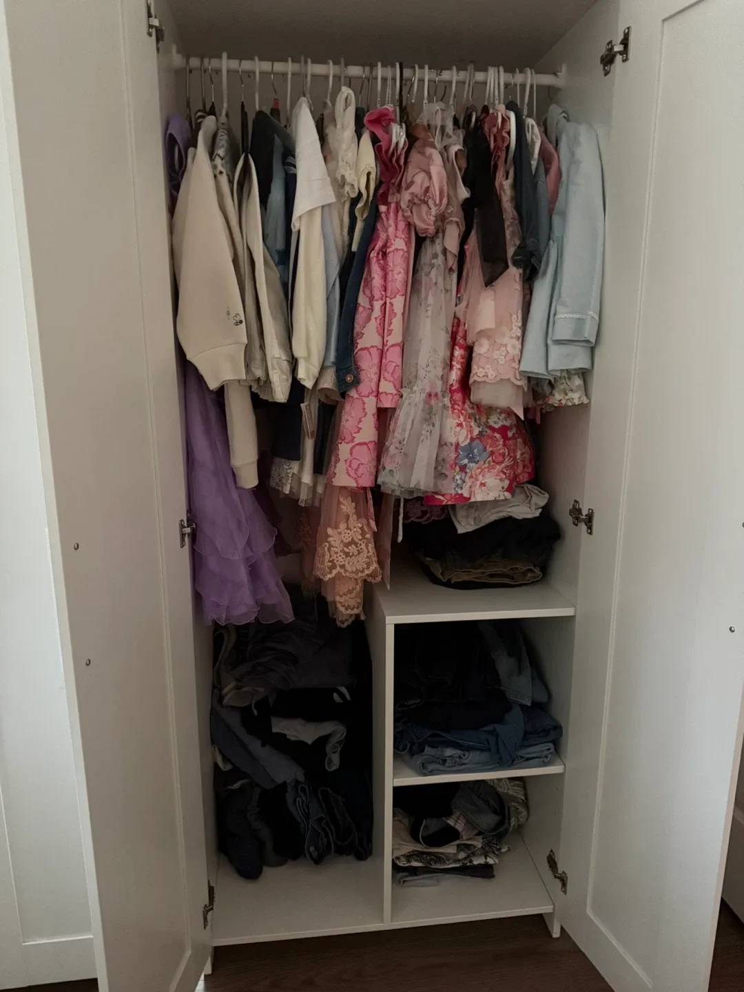 IKEA White Wardrobe with Shelves image indicator(2)