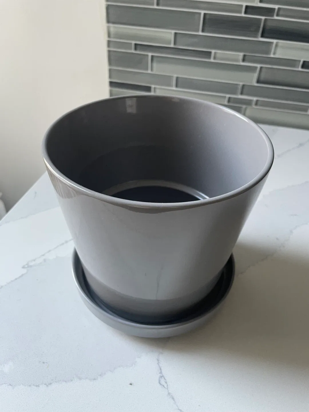 Flower Pots Set of 4 - Brown and Grey image indicator(2)