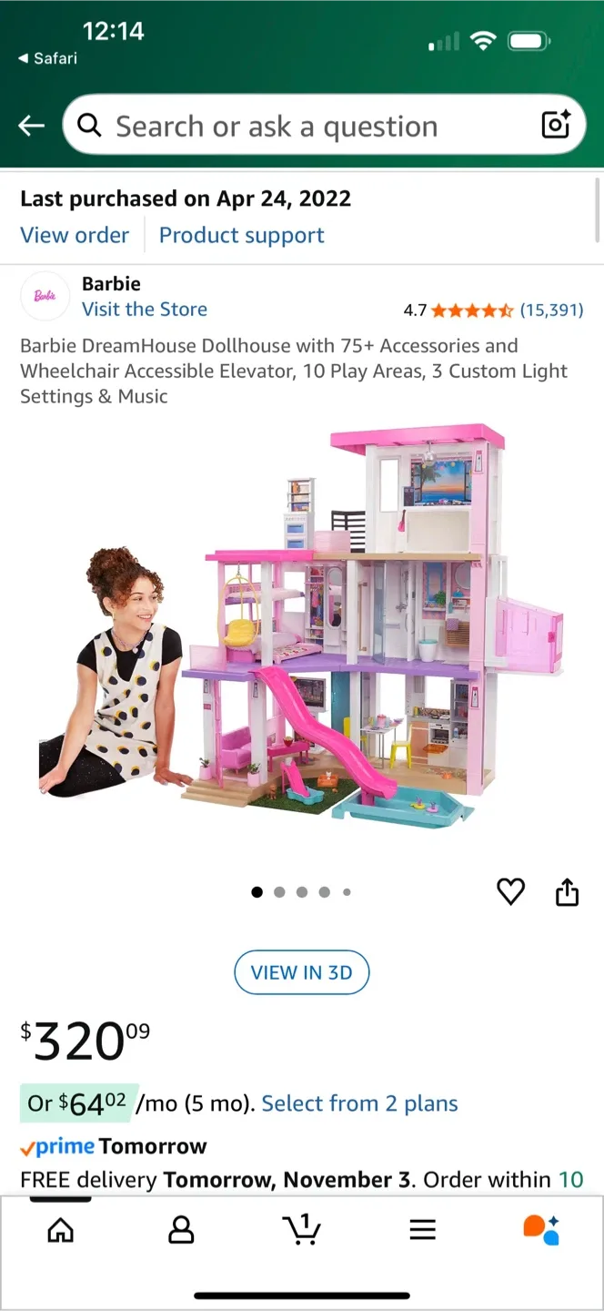 Barbie DreamHouse Dollhouse with Accessories