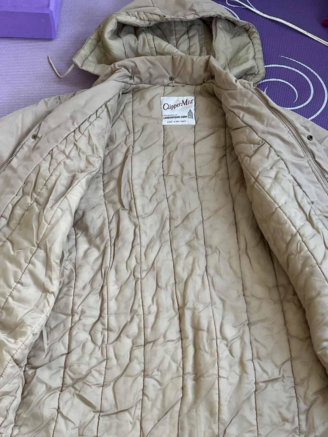 Clipper Mist Beige Hooded Jacket - Size M image indicator(2)