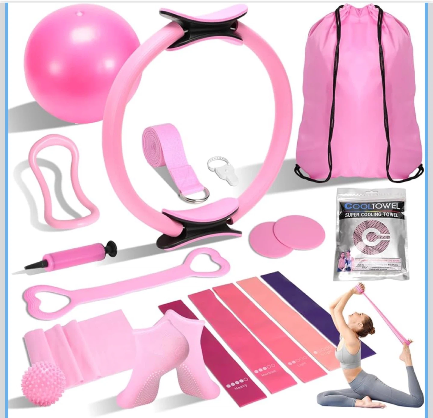 Pilates Ring Set for Fitness