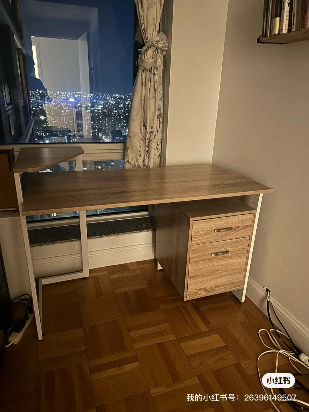 Wooden Desk with Drawers