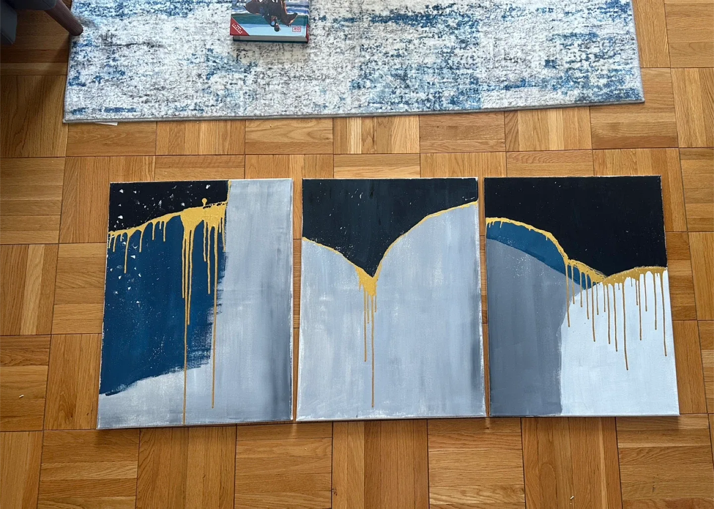 Triptych Painting - Abstract Art image indicator(2)