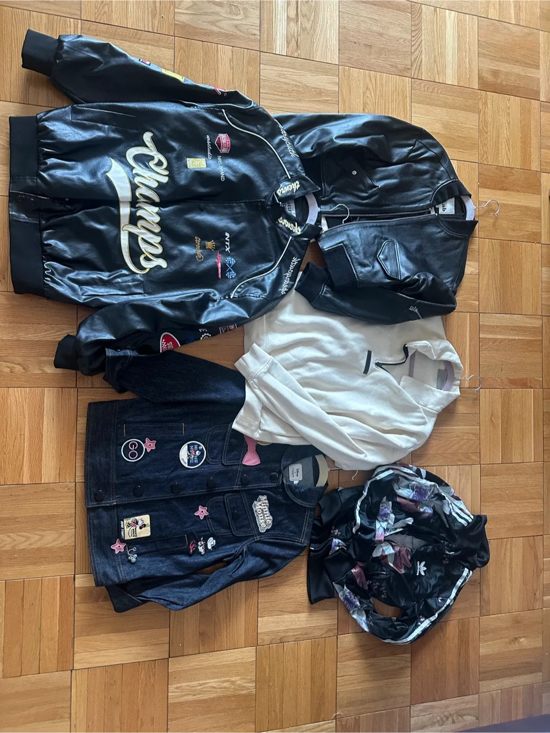Assorted Jackets - Champs Leather, Disney Denim, Adidas