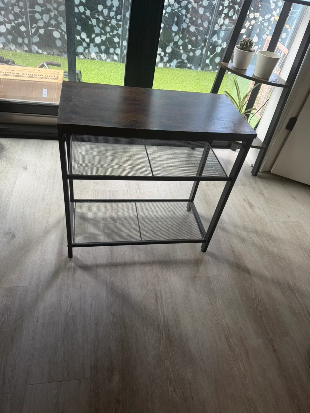 Industrial Entryway/ Side Table / shoe rack