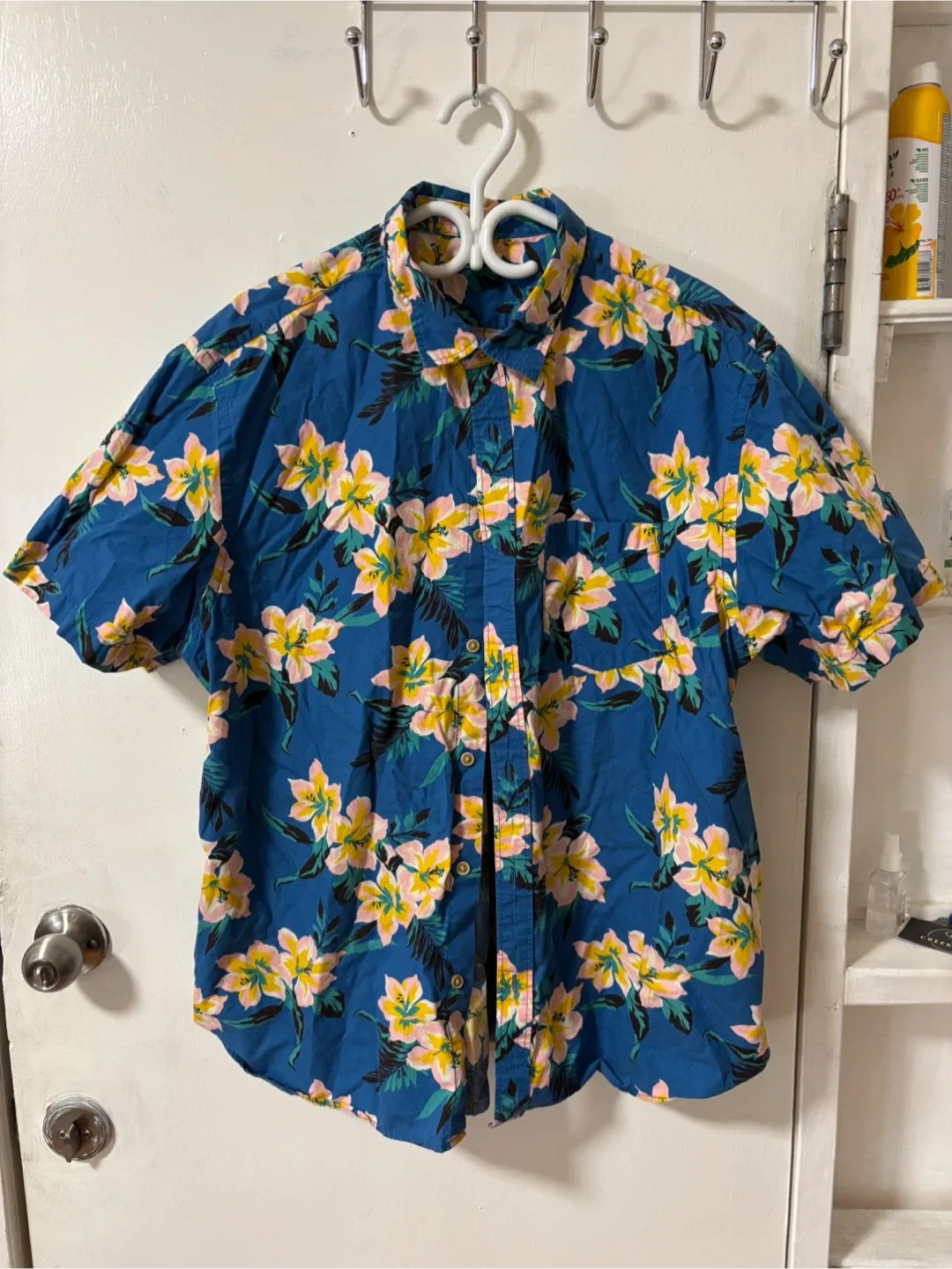 Floral Print Button-Down Shirt