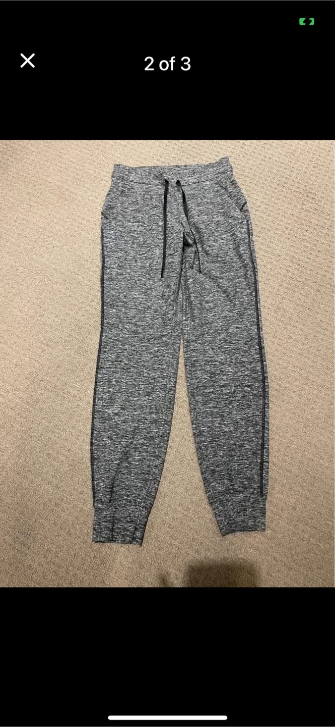 Lululemon Grey Joggers, Size 4 image indicator(2)