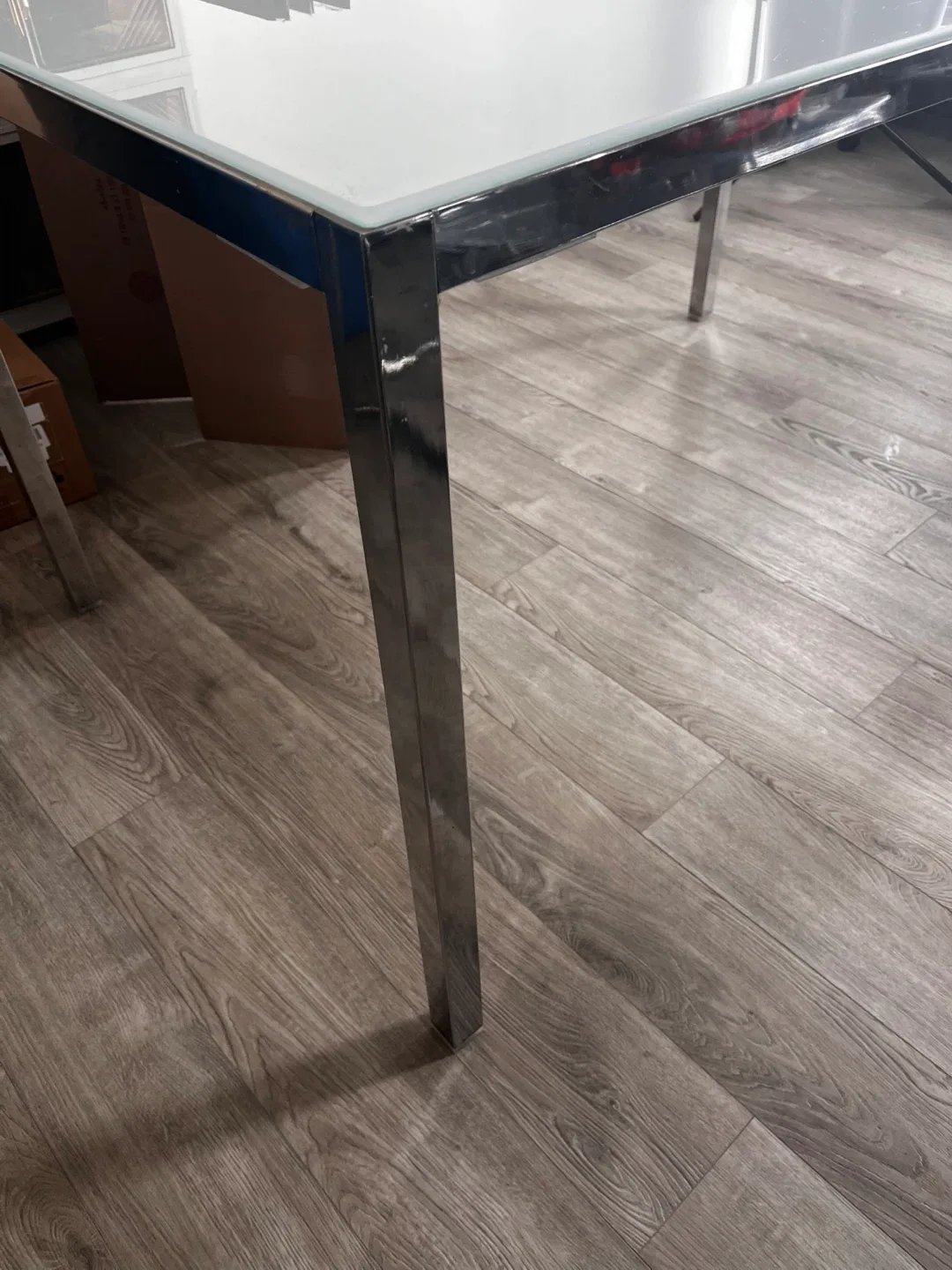 Dining Table, chrome plated/high gloss, 53 1/8x33 1/2 " image indicator(6)