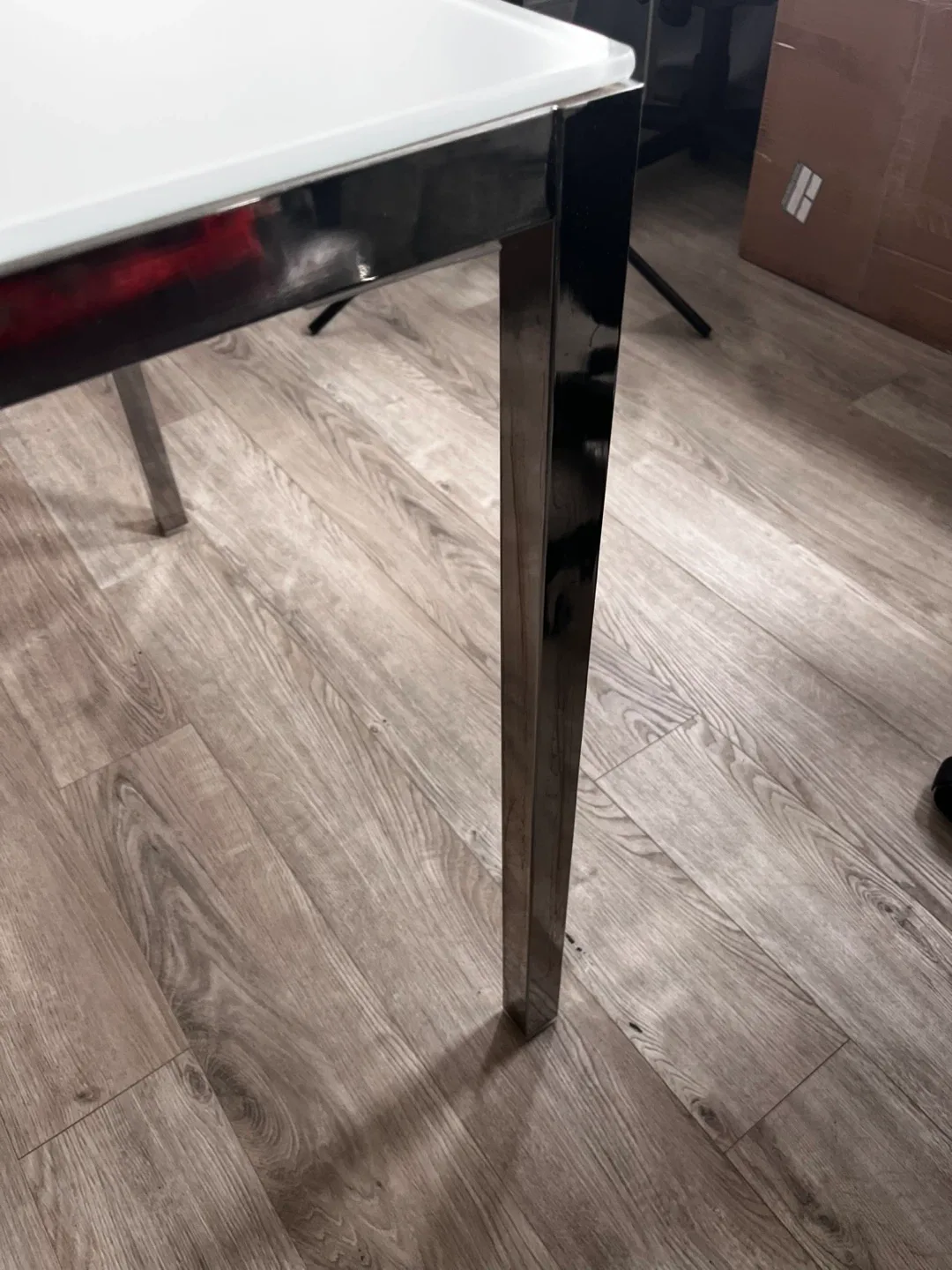 Dining Table, chrome plated/high gloss, 53 1/8x33 1/2 " image indicator(7)