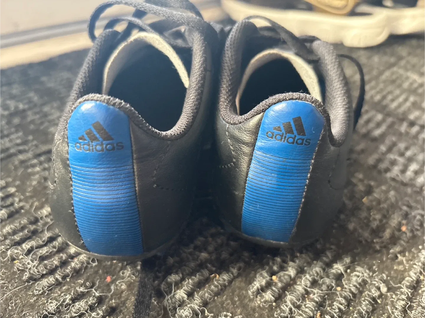 Adidas Black & Blue Soccer Cleats image indicator(3)