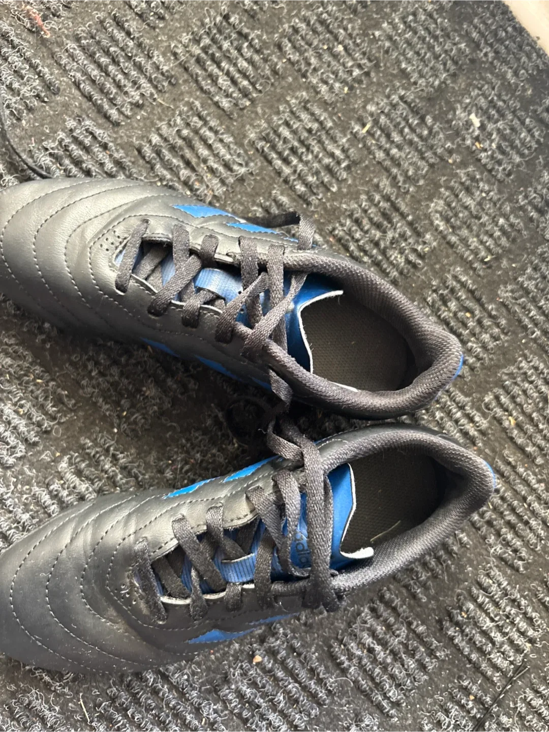 Adidas Black & Blue Soccer Cleats image indicator(4)