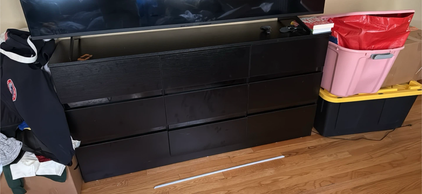 IKEA Hemnes Black-Brown Dresser - photo 2