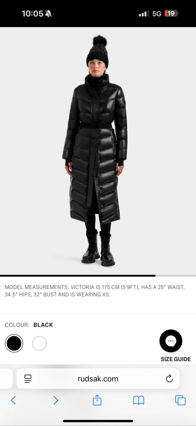 Rudsak Black Down Puffer Coat image indicator(10)