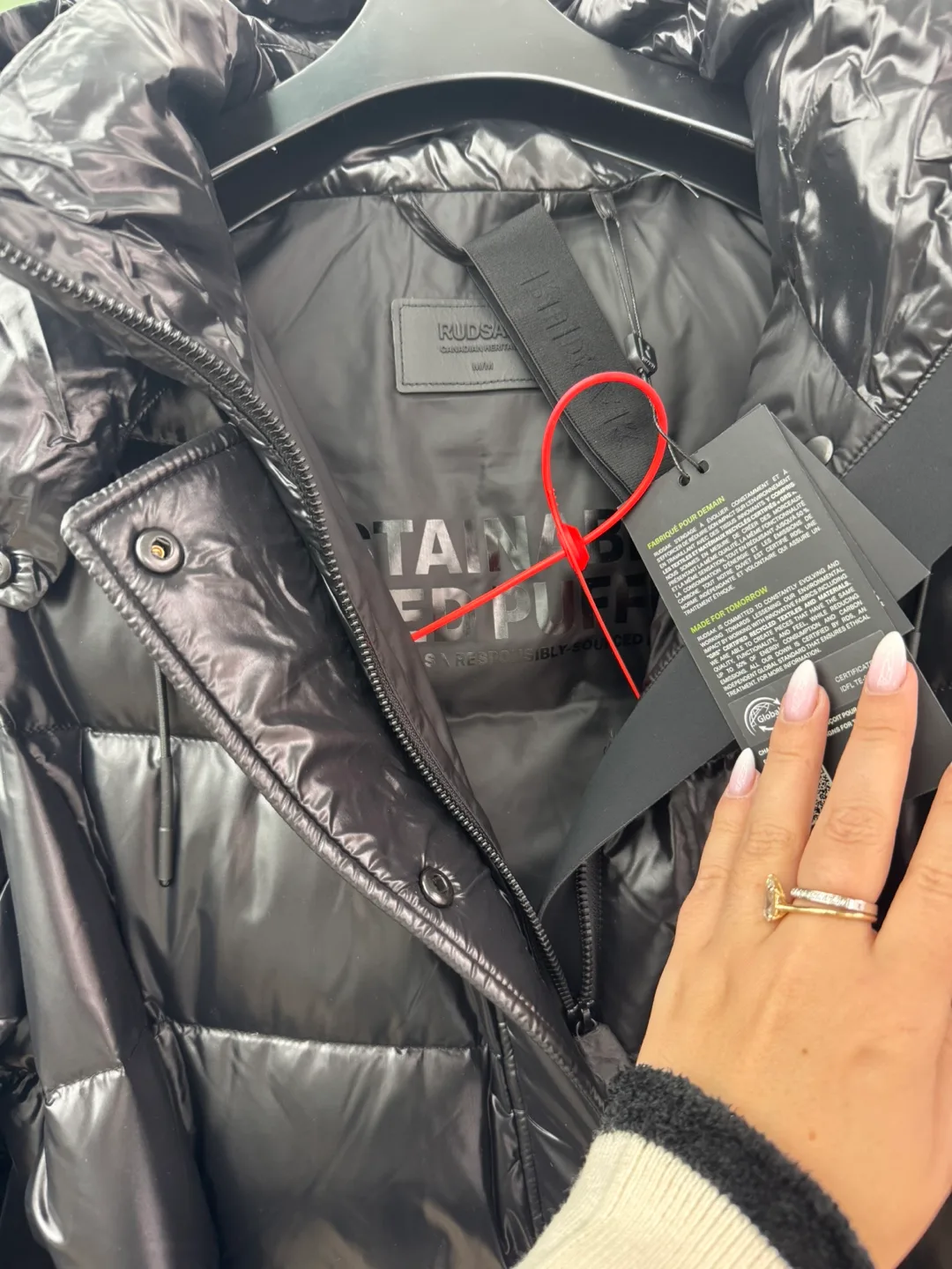 Rudsak Black Down Puffer Coat image indicator(6)