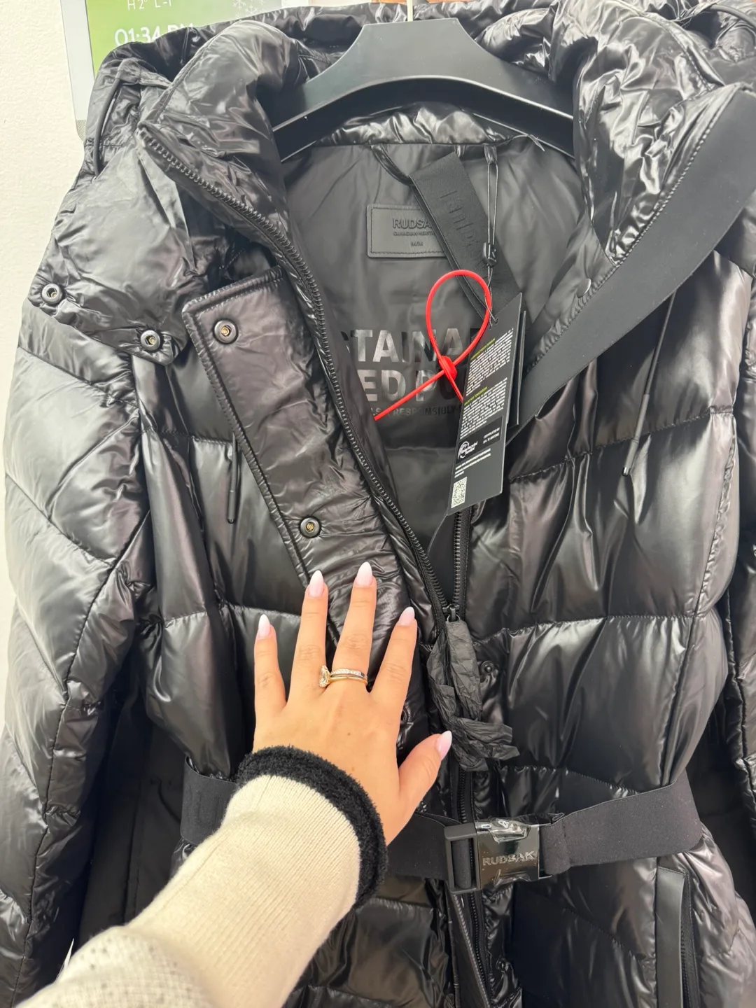 Rudsak Black Down Puffer Coat image indicator(5)